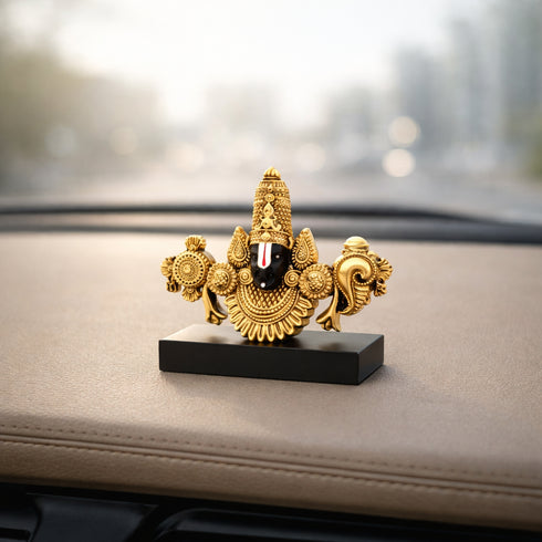 Small Antique Finish Balaji Face Statue for Home Temple