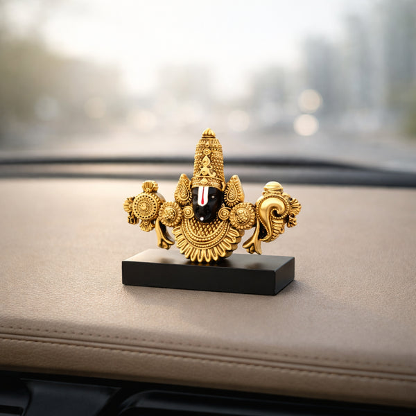 Small Antique Finish Balaji Face Statue for Home Temple