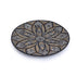 Small Bidri Art Decorative Plate - Silver & Gold inlay work