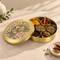 Small Brass Twin Peacock Design Spice Box