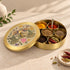 Small Brass Twin Peacock Design Spice Box