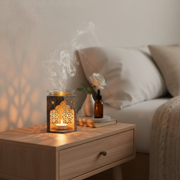 Soapstone Aroma Oil Diffuser and T-light holder