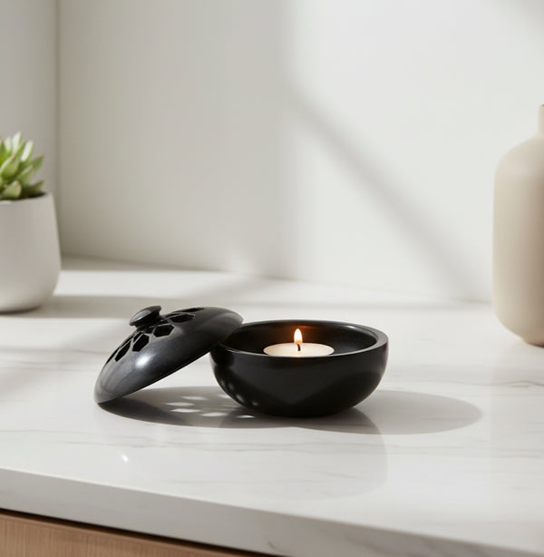 Soapstone Aroma Oil Diffuser & T-light holder