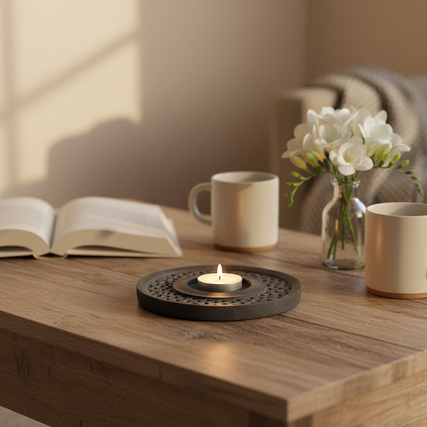 Soapstone Candle Plate