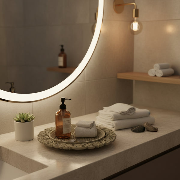 Soapstone Decorative Round Plate