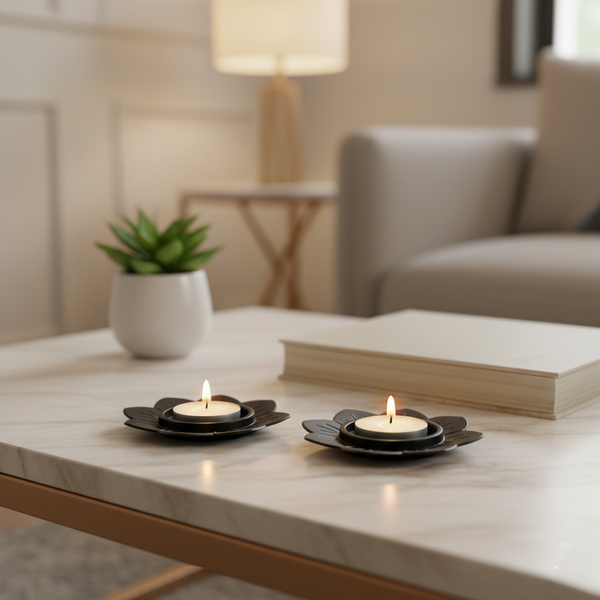 Soapstone T-Light Candle Holders