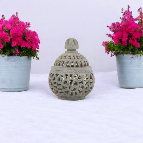 Soapstone T-light Candle Holder