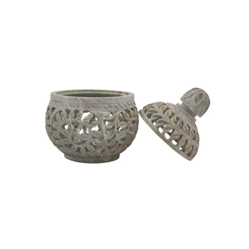 Soapstone T-light Candle Holder