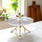 Stainless Steel Artistic Round One-tier Serving Cake Stand