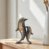Stunning Brass Dolphin Pair - Luxury Home & Office Decor Decorative Showpiece