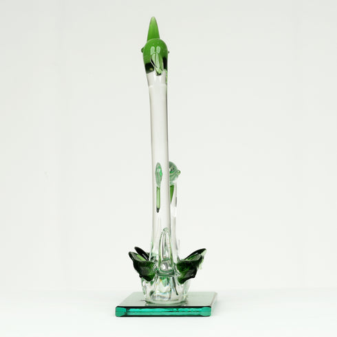 Swan Pair Glass Figurine