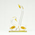 Swan Pair Glass Figurine