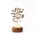 Tiger Eye Handcrafted Wish Tree Lamp with Wooden Base