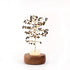 Tiger Eye Handcrafted Wish Tree Lamp with Wooden Base