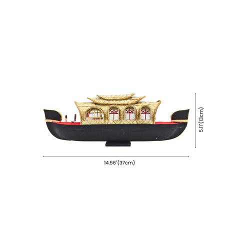 Traditional Kerala Style Miniature Houseboat (Medium)