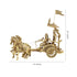 Traditional Brass Arjun-Krishna Mahabharata Rath Showpiece