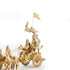 Traditional Brass Arjun-Krishna Mahabharata Rath Showpiece