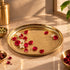 Traditional Brass Floral Pooja Thali
