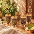 Traditional Brass Glass with Vibrant Indian Motifs