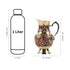 Traditional Brass Jug Pitcher with Vibrant Indian Motifs