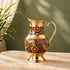 Traditional Brass Jug Pitcher with Vibrant Indian Motifs