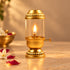 Traditional Brass Oil Lamp with Glass