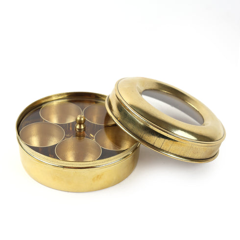 Traditional Brass Pooja Chopada Box