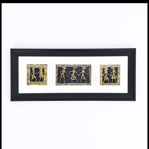 Traditional Dhokra Art Tribal Group– Wall Decor Product
