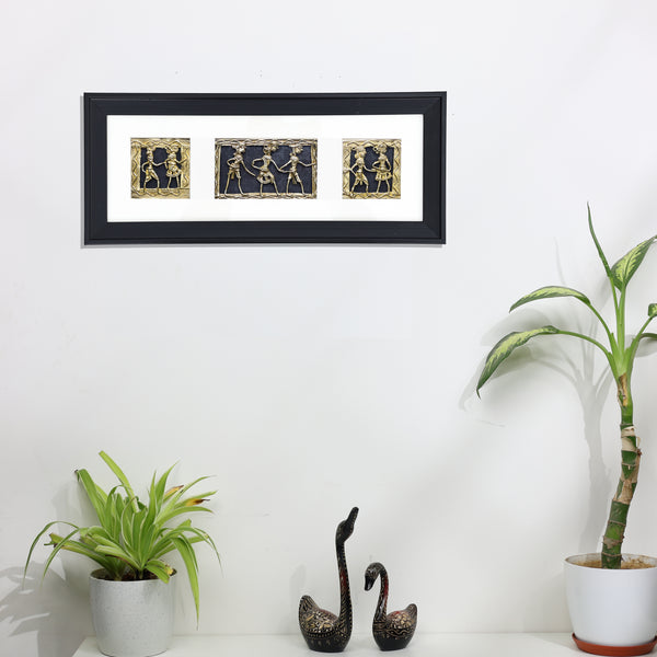 Traditional Dhokra Art Tribal Group– Wall Decor Product