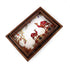 Traditional Indian Caravan-Inspired Wooden Serving Tray Set of 2