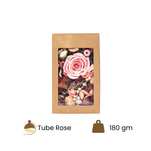 Tube Rose Fragrance Potpourri Box for Home Décor