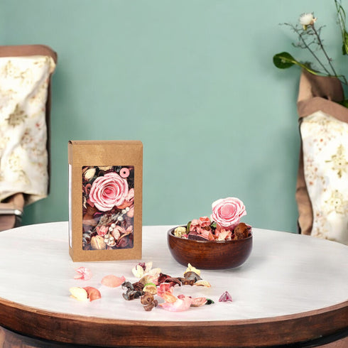 Tube Rose Fragrance Potpourri Box for Home Décor