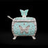 Turquoise Handcrafted Silver Plated Butterfly Decorative Box