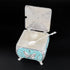 Turquoise Handcrafted Silver Plated Butterfly Decorative Box
