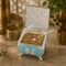 Turquoise Handcrafted Silver Plated Butterfly Decorative Box