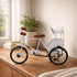 Vintage Cycle Rickshaw Showpiece - White