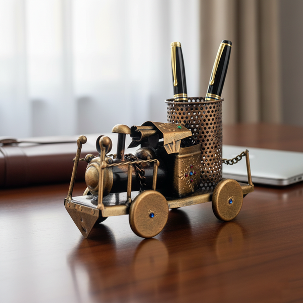 Vintage Engine Design Pen Holder
