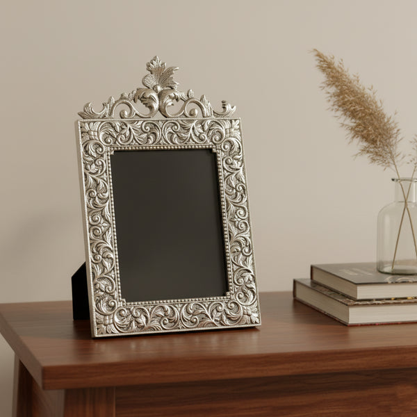 Vintage Handcrafted German Silver Photo Frame