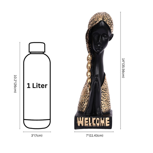 Welcome Lady Showpiece for Home Décor