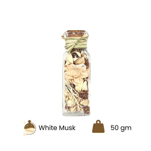 White Musk Fragrance Potpourri Jar for Home Décor