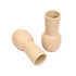 White ceramic miniature bud vase set (set of 2)