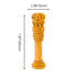 Wooden Ashoka Stambh 8 inch showpiece with visible wood grain texture