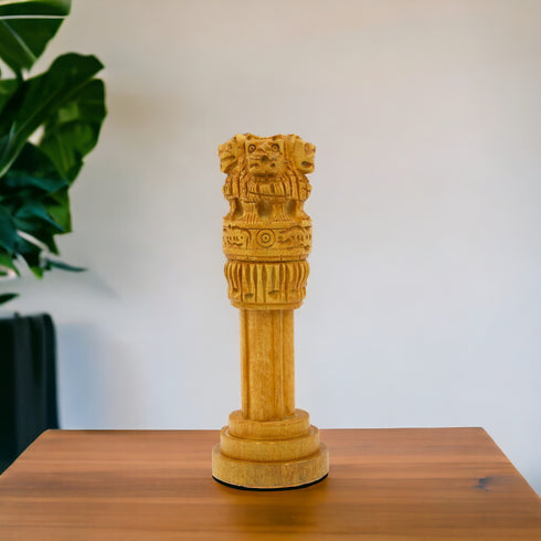 Wooden Ashoka Stambh