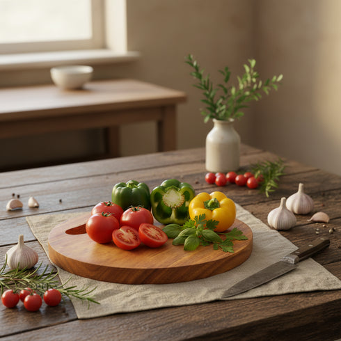 Wooden Chopping Board Round