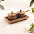 Wooden Handi Set of 2