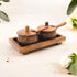 Wooden Handi Set of 2