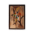 Wooden Mysore Inlay Painting of Graceful Peacocks on a Tree