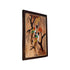 Wooden Mysore Inlay Painting of Graceful Peacocks on a Tree