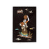 Wooden Mysore Inlay Painting of a Rural Woman Balancing Pots of Water