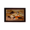 Wooden Mysore Inlay Painting of a Rural Woman Embracing Baby Goat
